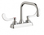Chicago Faucets W4W-DB6AE1-317ABCP Workboard Faucet, 4'' Wall